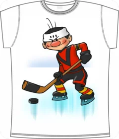 шайбу, хокей, спорт, мультик